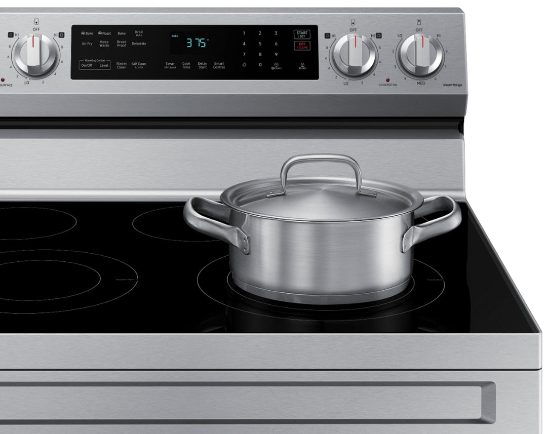 Samsung - 6.3 cu. ft. Freestanding Electric Range with WiFi, No-Preheat Air Fry & Convection - Stainless steel_8