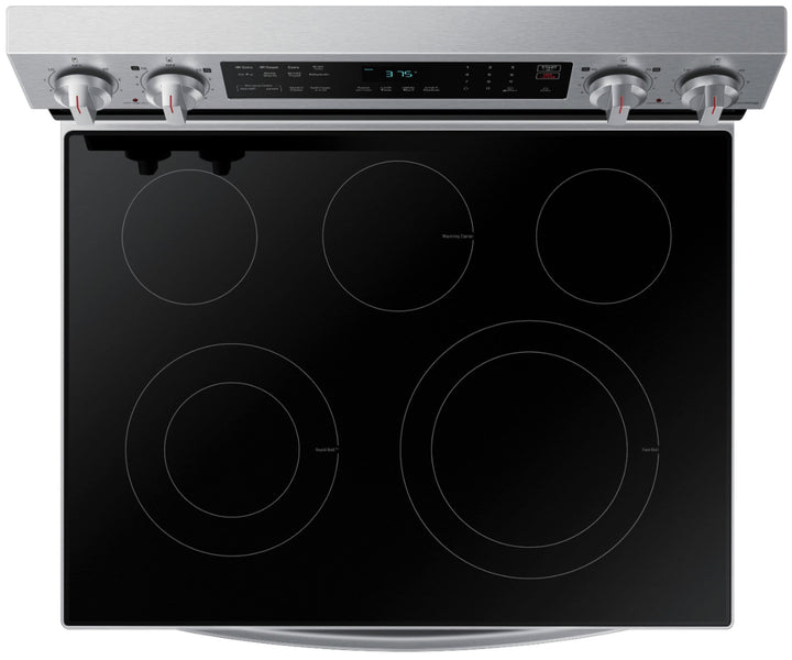 Samsung - 6.3 cu. ft. Freestanding Electric Range with WiFi, No-Preheat Air Fry & Convection - Stainless steel_6