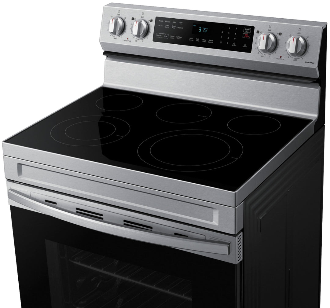 Samsung - 6.3 cu. ft. Freestanding Electric Range with WiFi, No-Preheat Air Fry & Convection - Stainless steel_4