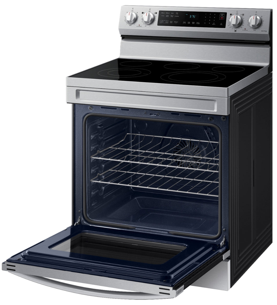 Samsung - 6.3 cu. ft. Freestanding Electric Range with WiFi, No-Preheat Air Fry & Convection - Stainless steel_2