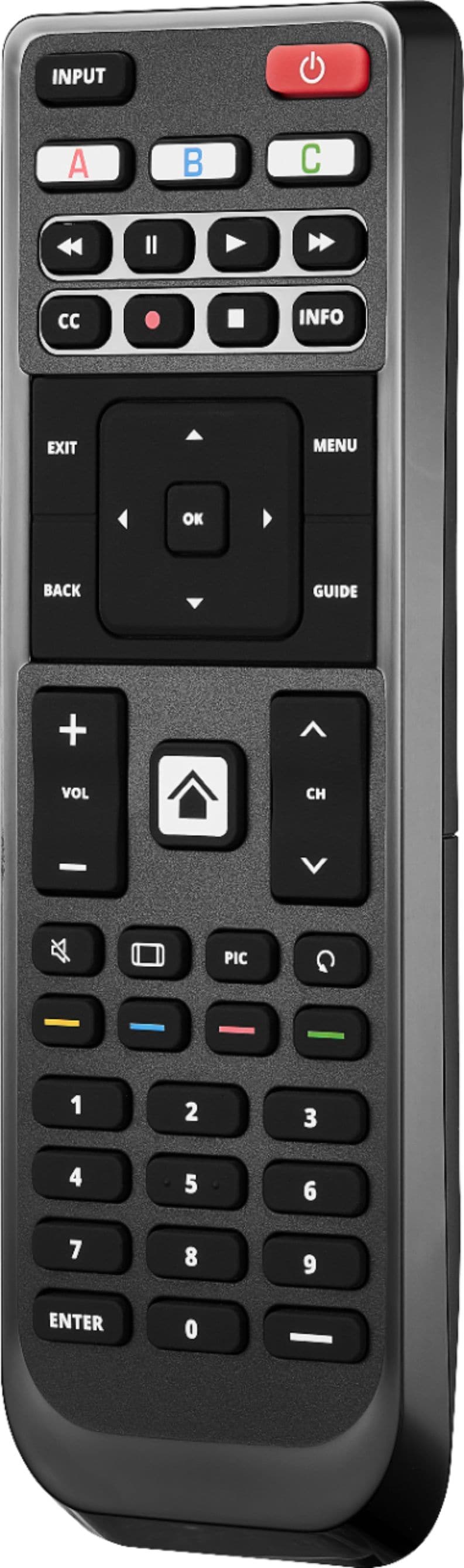 Insignia™ - Replacement Remote for Vizio TVs - Black_4