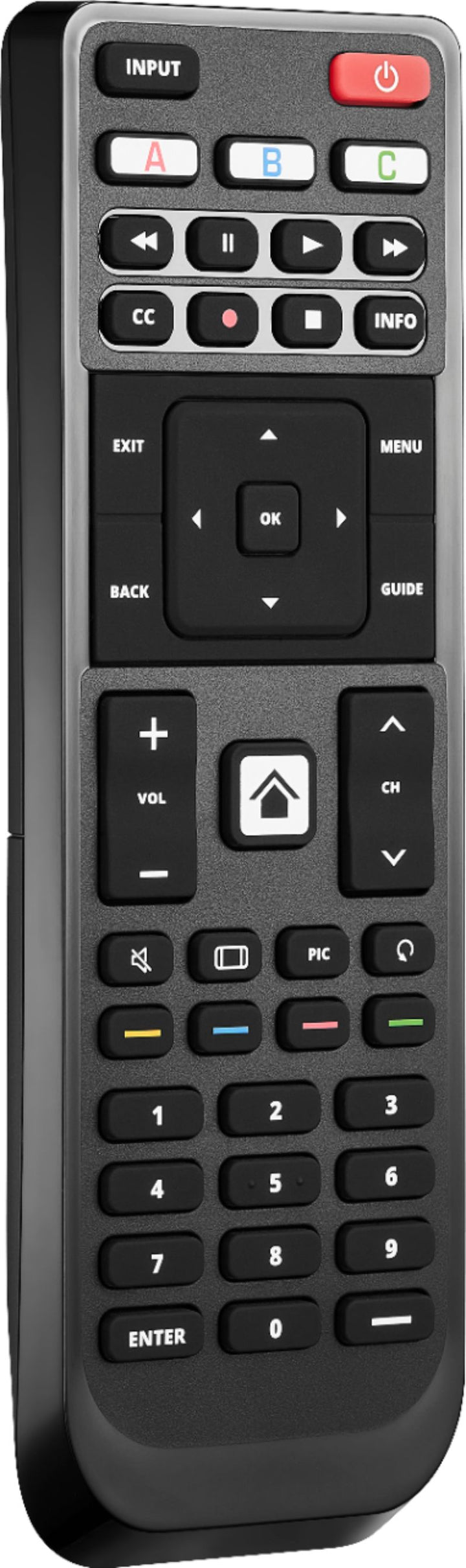 Insignia™ - Replacement Remote for Vizio TVs - Black_3