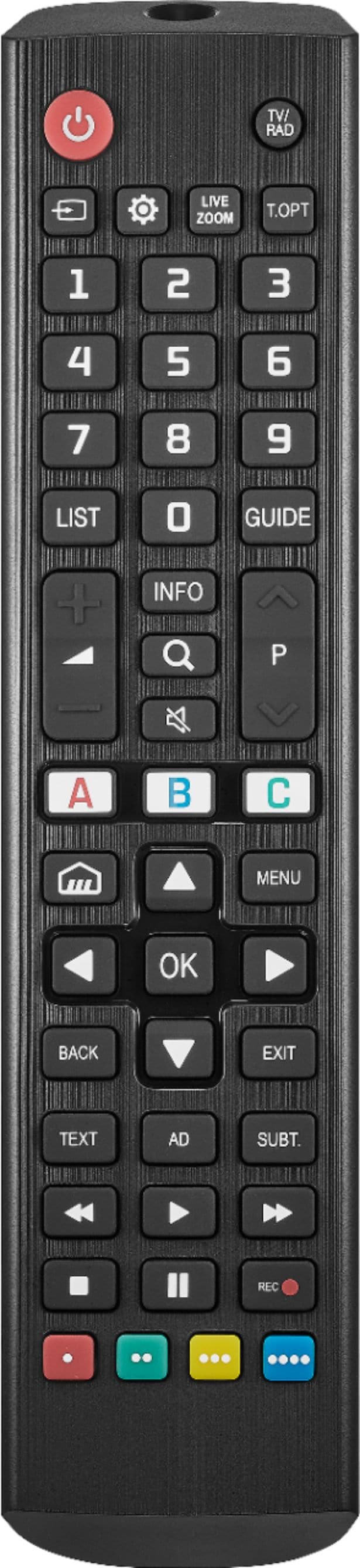Insignia™ - Replacement Remote for LG TVs - Black_0