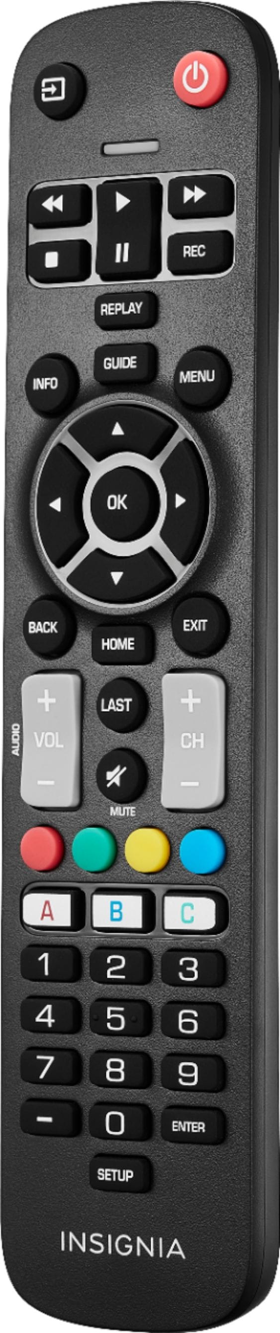 Insignia™ - Replacement Remote for Insignia and Dynex TVs - Black_4