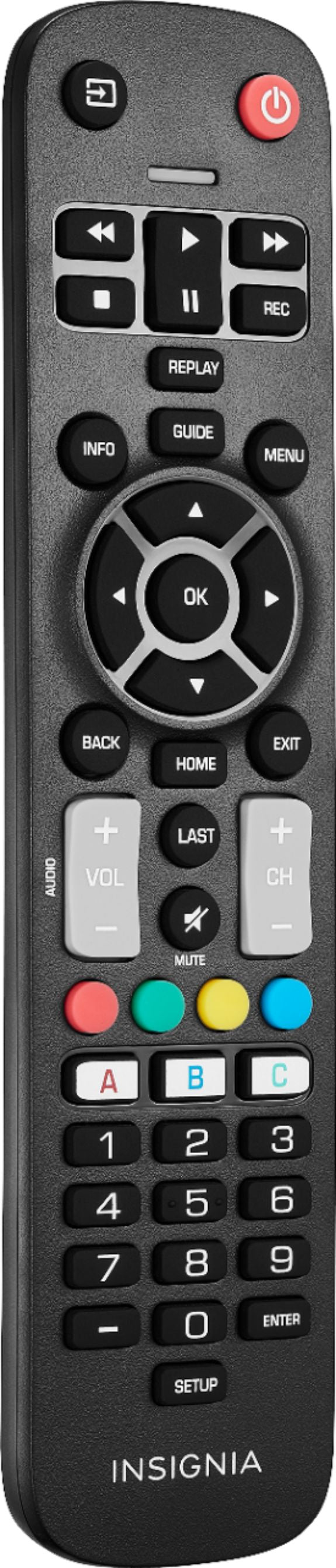 Insignia™ - Replacement Remote for Insignia and Dynex TVs - Black_3