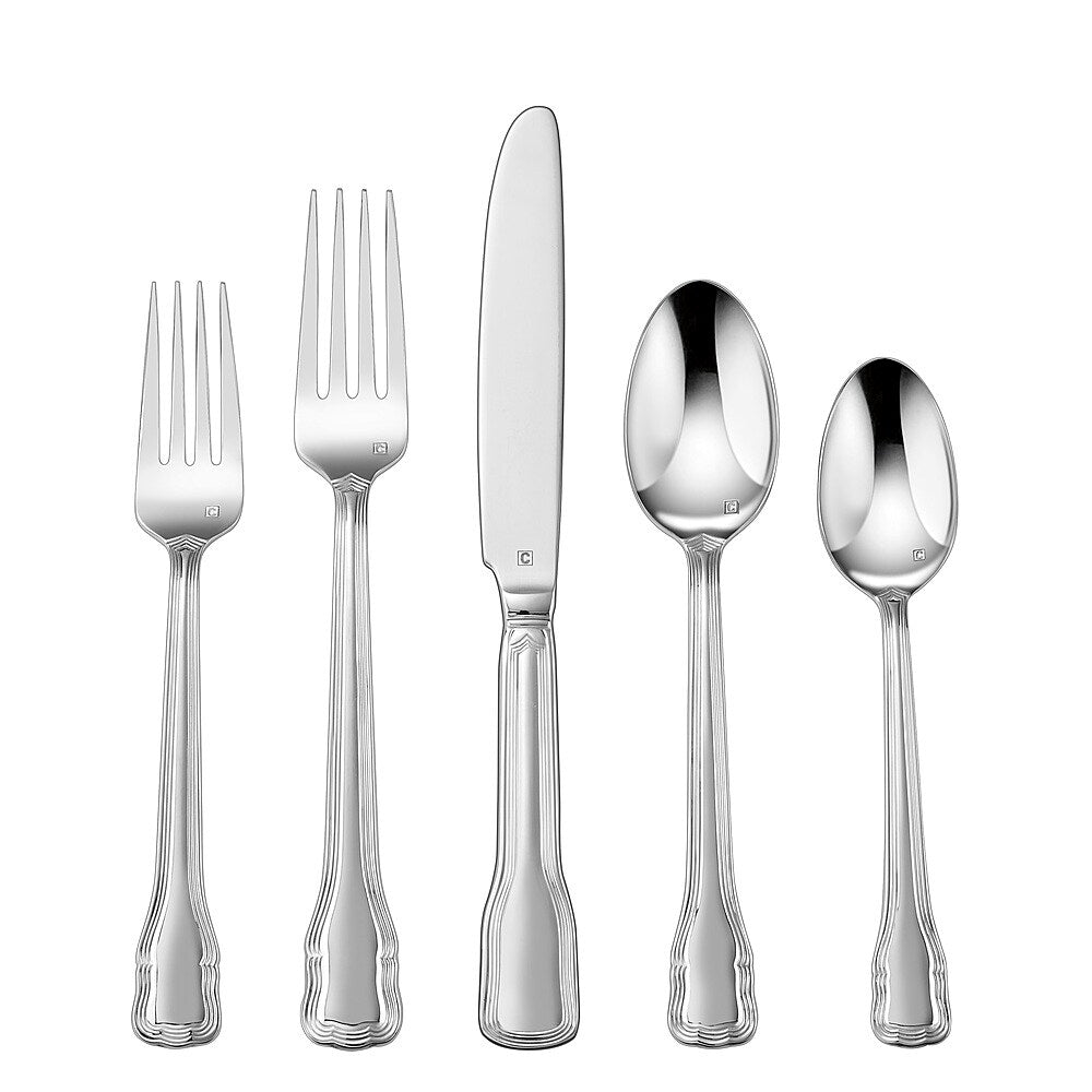 Cuisinart - Elite Valloire Collection 20-Piece Flatware Set - Silver_0