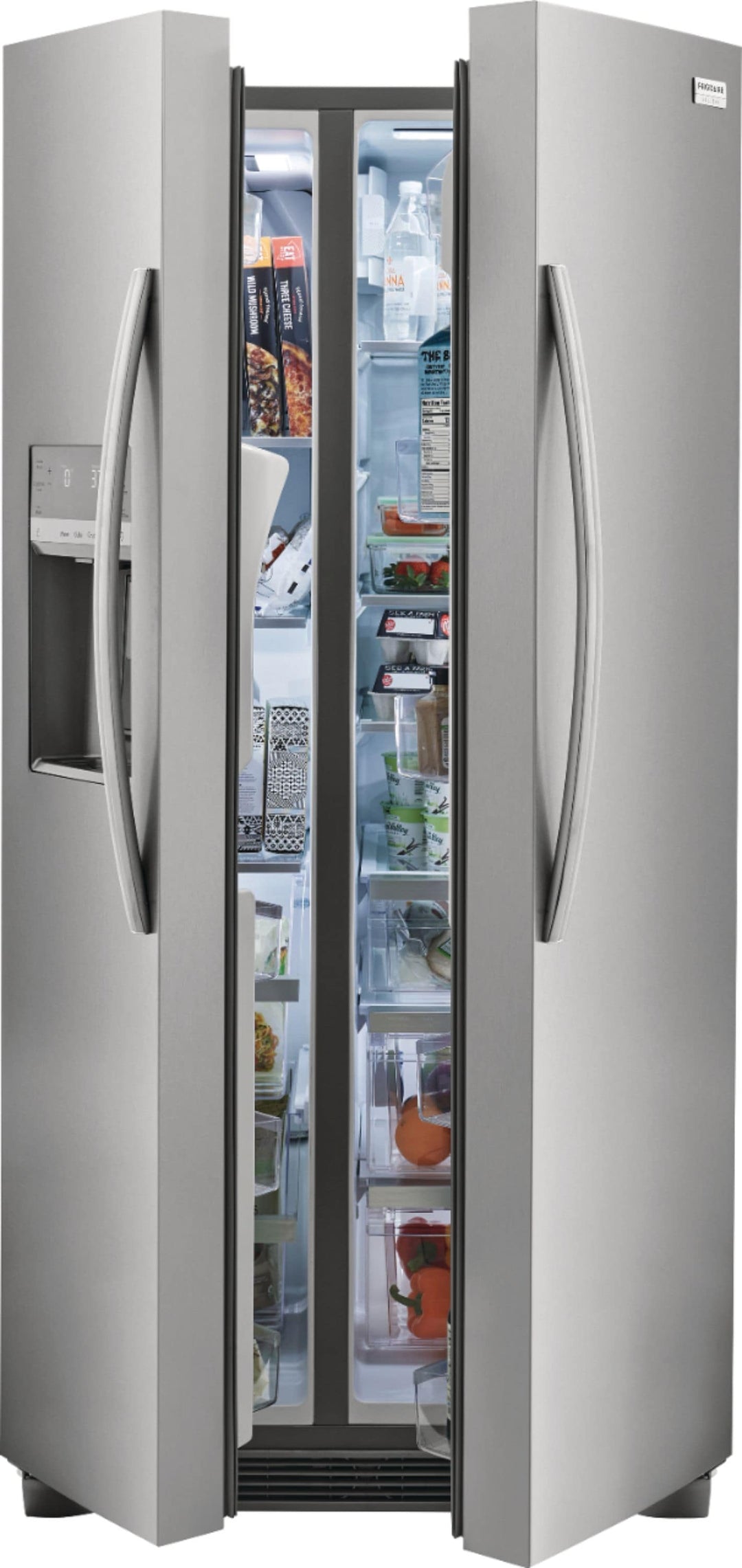 Frigidaire - Gallery 22.3 Cu. Ft. Side-by-Side Counter-Depth Refrigerator - Stainless steel_2