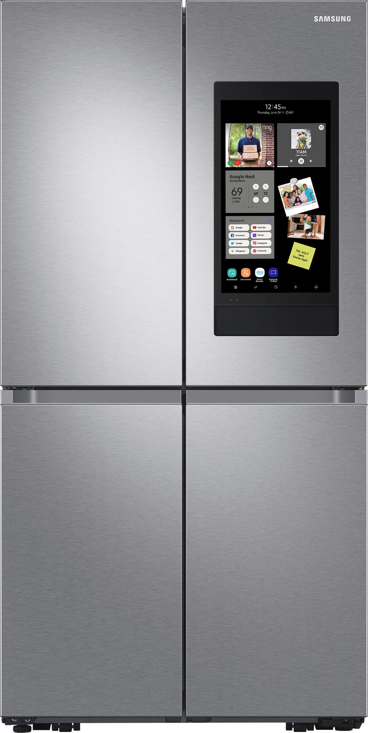 Samsung - 29 cu. ft. Smart 4-Door Flex™ refrigerator with Family Hub™ and Beverage Center - Stainless steel_0