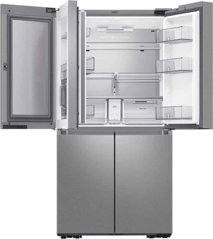 Samsung - 29 cu. ft. Smart 4-Door Flex™ refrigerator with Family Hub™ and Beverage Center - Stainless steel_8