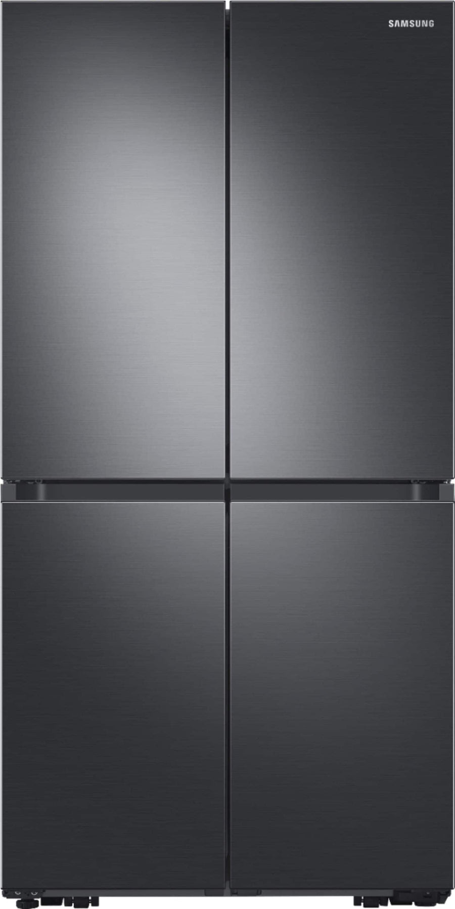 Samsung - 23 cu. ft. 4-Door Flex French Door Counter-Depth Refrigerator with WiFi, AutoFill Water Pitcher & Dual Ice Maker - Black stainless steel_0