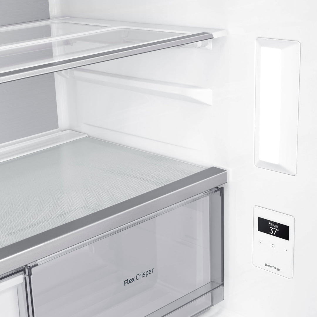 Samsung - 23 cu. ft. 4-Door Flex French Door Counter-Depth Refrigerator with WiFi, AutoFill Water Pitcher & Dual Ice Maker - Black stainless steel_5