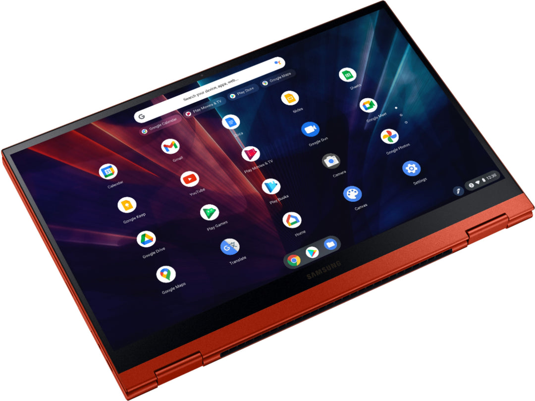 Samsung - Galaxy Chromebook 2 - 13.3" QLED Touch-Screen - Intel® Core™ i3 - 8GB Memory - 128GB eMMC - Fiesta Red_13
