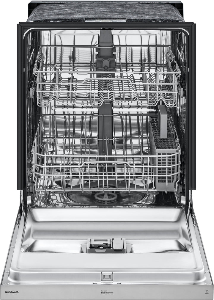 LG - 24" Front-Control Built-In Dishwasher with Stainless Steel Tub, QuadWash, 50 dBa - Stainless steel_8