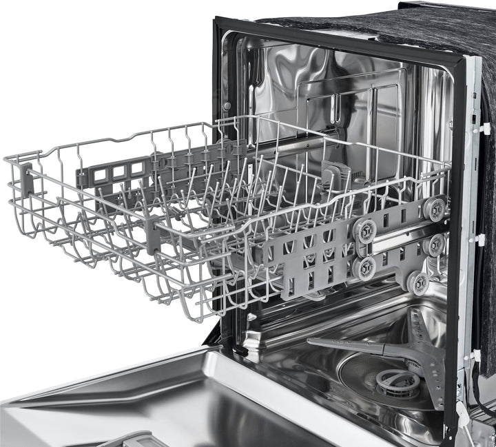 LG - 24" Front-Control Built-In Dishwasher with Stainless Steel Tub, QuadWash, 50 dBa - Stainless steel_2