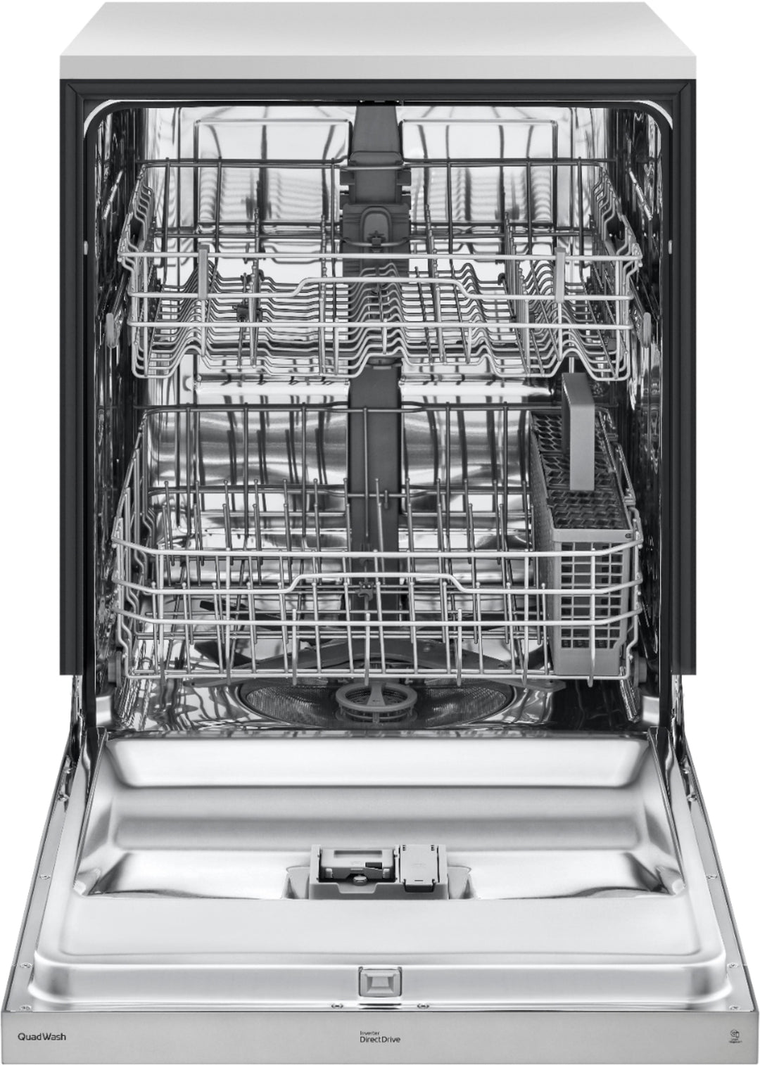 LG - 24" Front-Control Built-In Dishwasher with Stainless Steel Tub, QuadWash, 50 dBa - Stainless steel_15