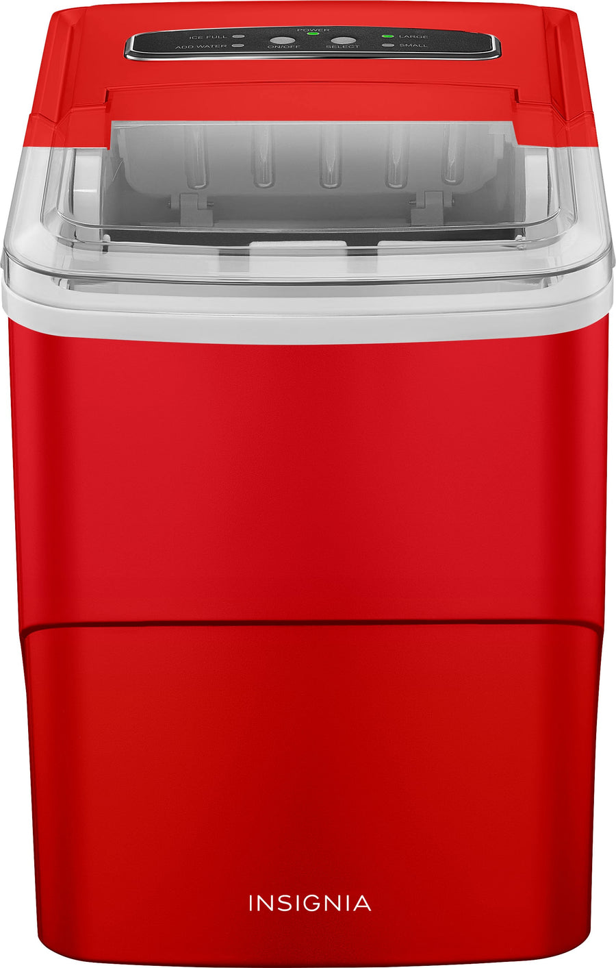 Insignia™ - 26 Lb. Portable Icemaker with Auto Shut-Off - Red_0