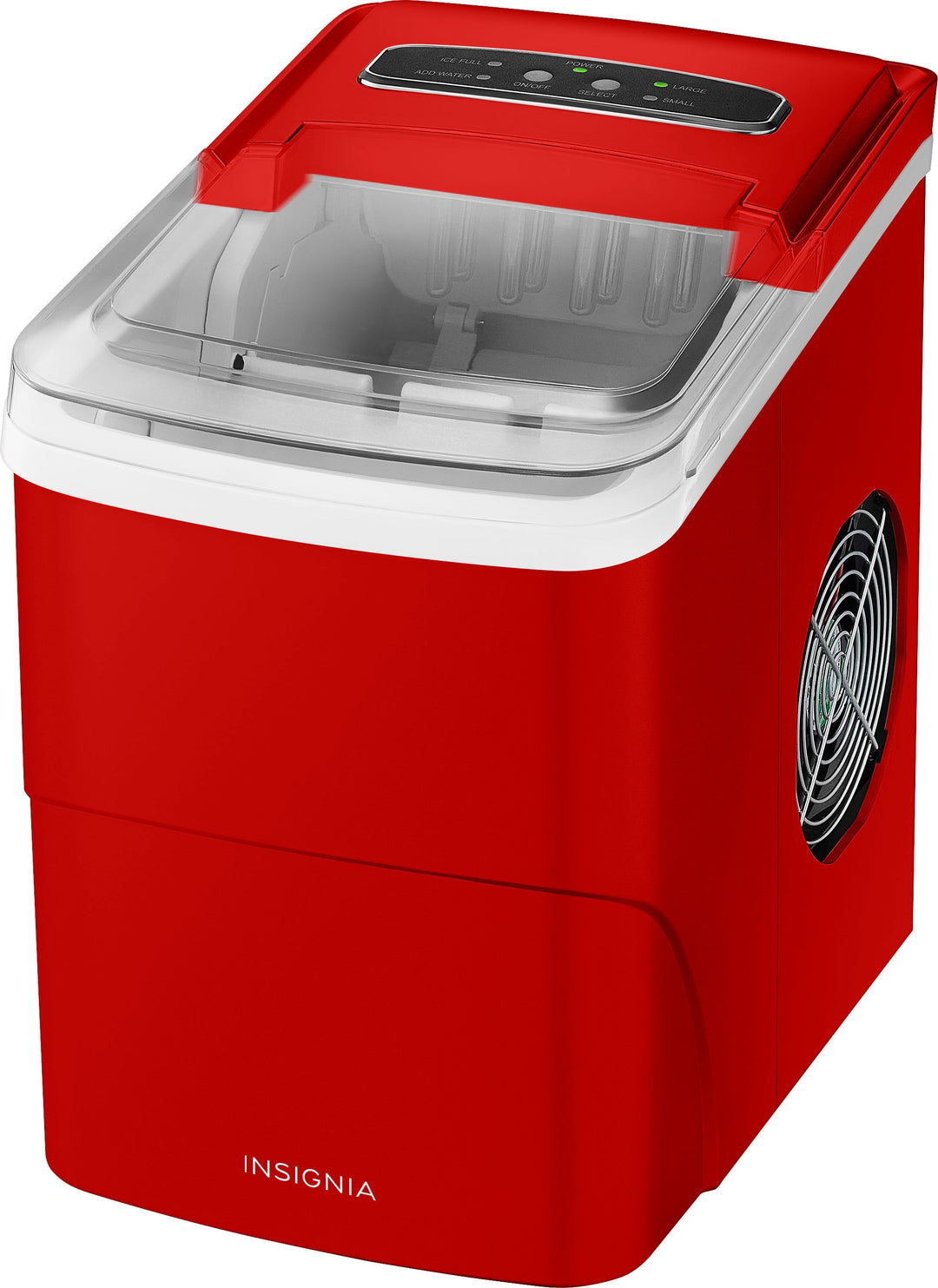 Insignia™ - 26 Lb. Portable Icemaker with Auto Shut-Off - Red_6