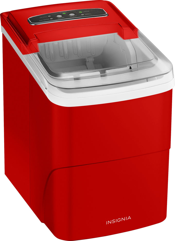 Insignia™ - 26 Lb. Portable Icemaker with Auto Shut-Off - Red_5