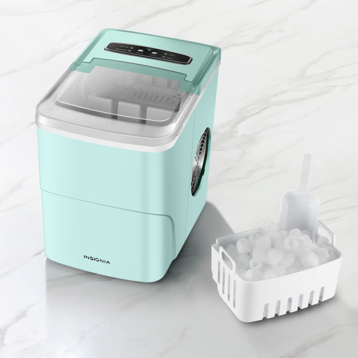 Insignia™ - 26 Lb. Portable Icemaker with Auto Shut-Off - Mint_3