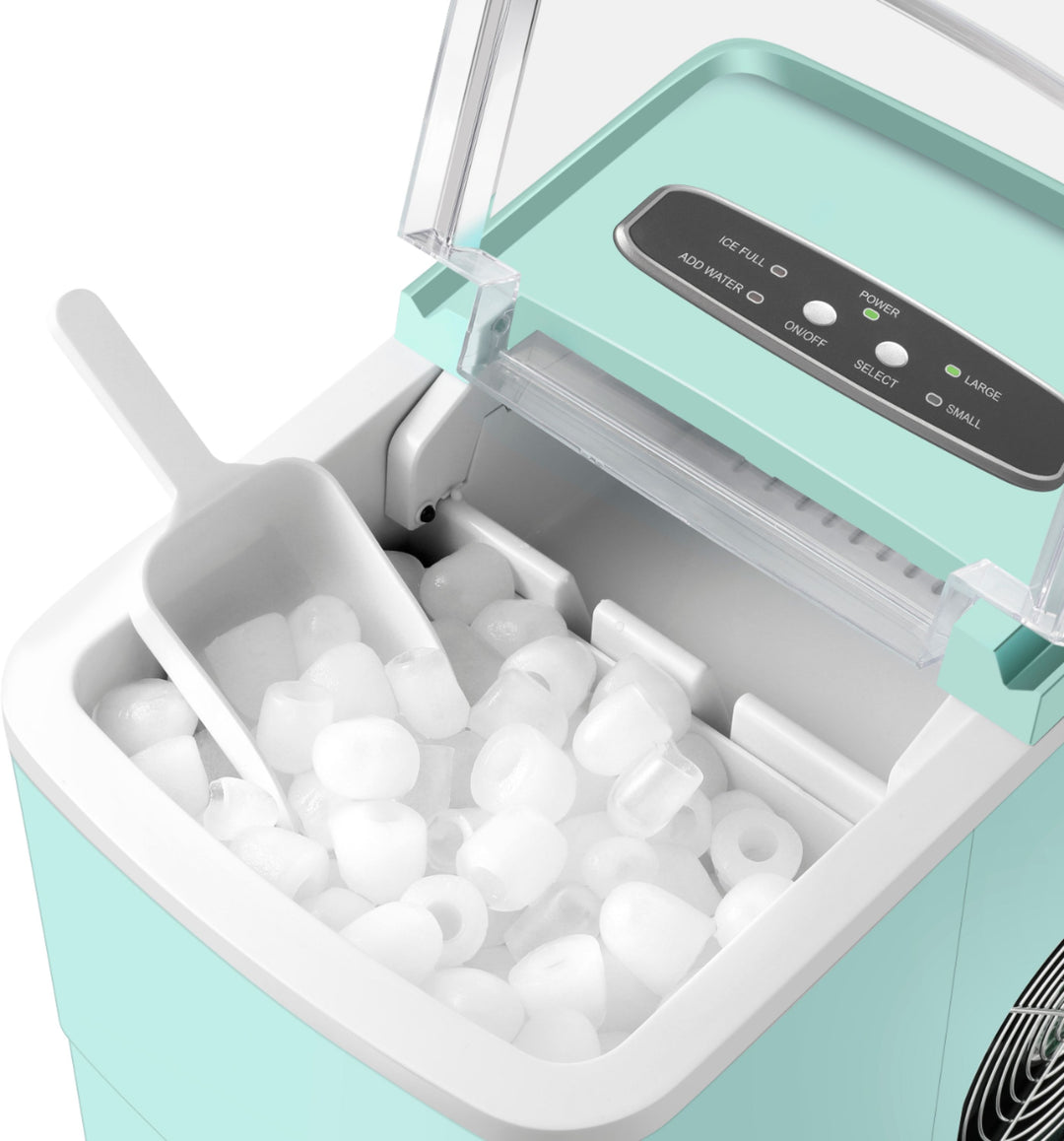 Insignia™ - 26 Lb. Portable Icemaker with Auto Shut-Off - Mint_1