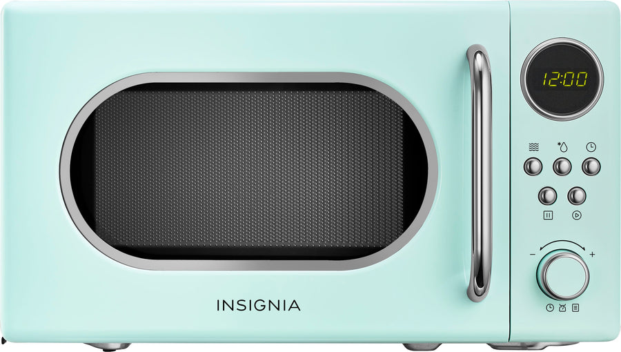 Insignia™ - 0.7 Cu. Ft. Retro Compact Microwave - Mint_0
