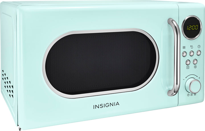 Insignia™ - 0.7 Cu. Ft. Retro Compact Microwave - Mint_4
