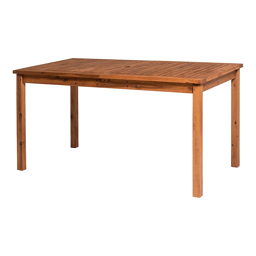 Walker Edison - Everest Acacia Wood Outdoor Dining Table - Brown_1