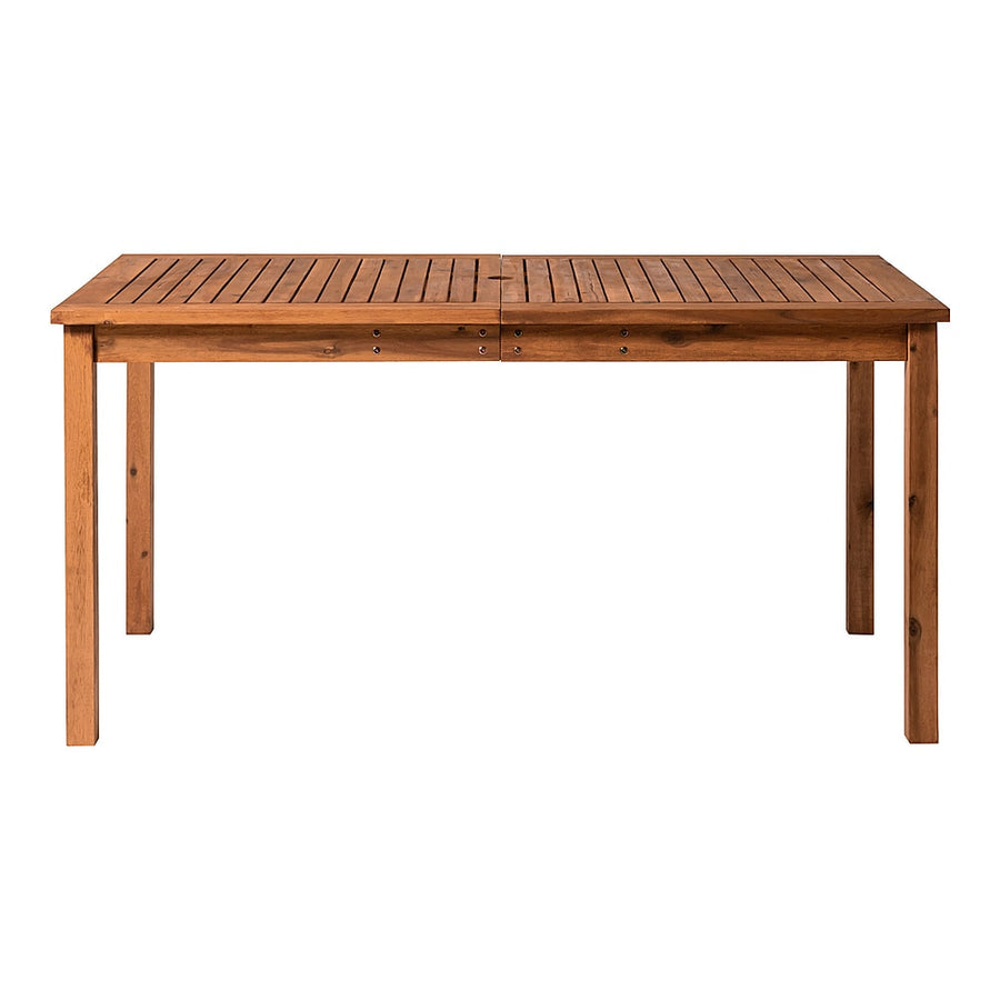 Walker Edison - Everest Acacia Wood Outdoor Dining Table - Brown_0