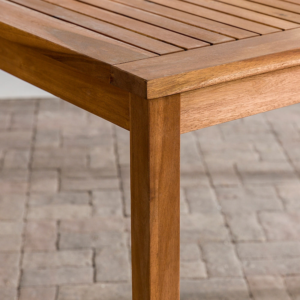 Walker Edison - Everest Acacia Wood Outdoor Dining Table - Brown_6