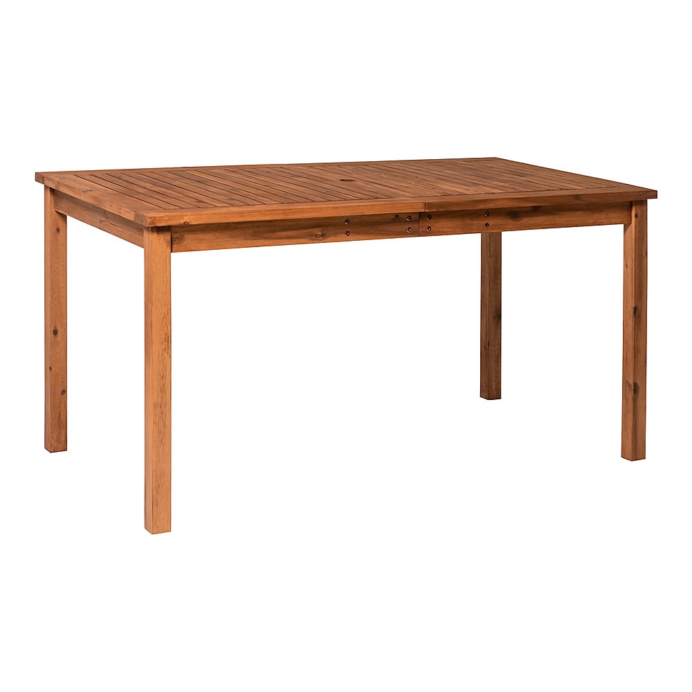 Walker Edison - Everest Acacia Wood Outdoor Dining Table - Brown_10