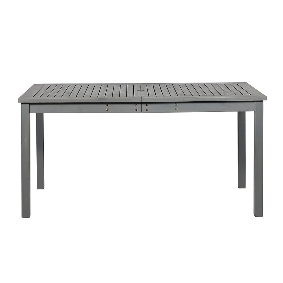Walker Edison - Everest Acacia Wood Outdoor Dining Table - Gray Wash_0