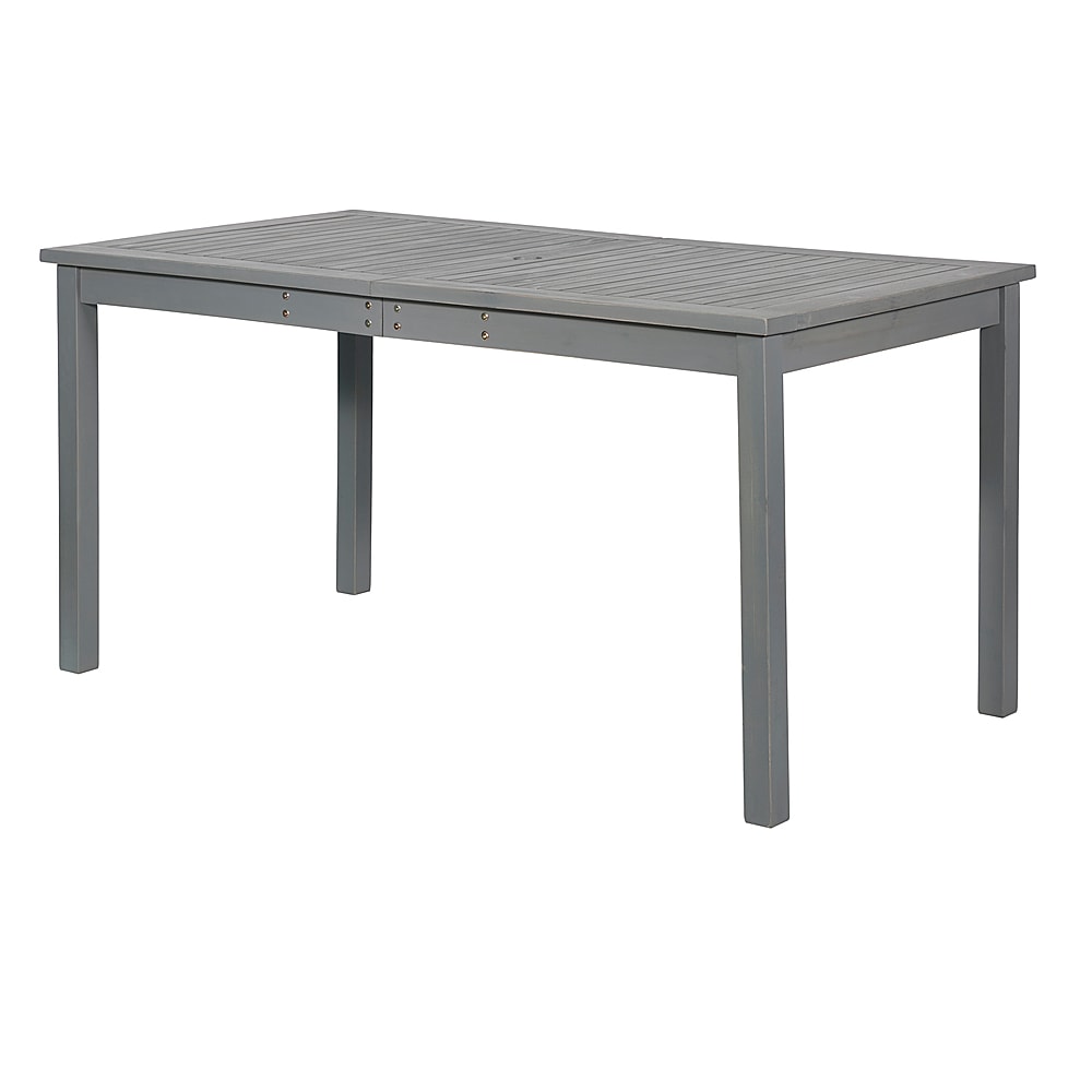 Walker Edison - Everest Acacia Wood Outdoor Dining Table - Gray Wash_1