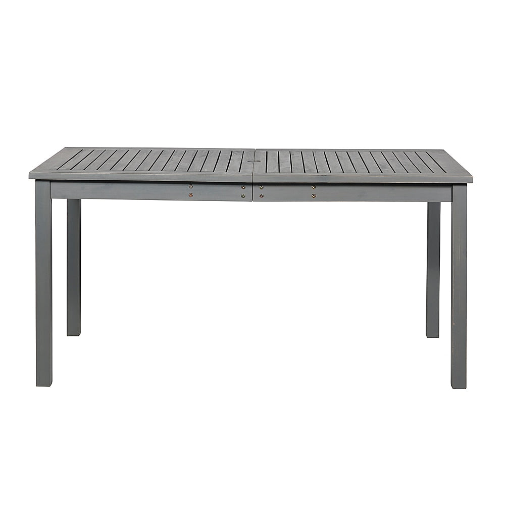 Walker Edison - Everest Acacia Wood Outdoor Dining Table - Gray Wash_14