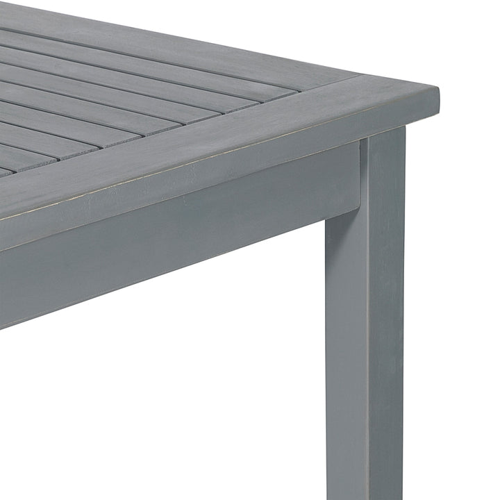 Walker Edison - Everest Acacia Wood Outdoor Dining Table - Gray Wash_3