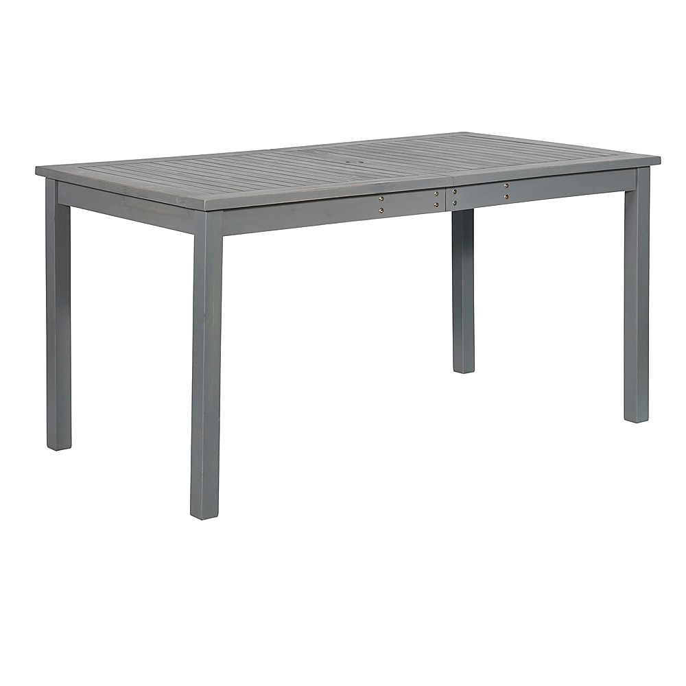Walker Edison - Everest Acacia Wood Outdoor Dining Table - Gray Wash_10