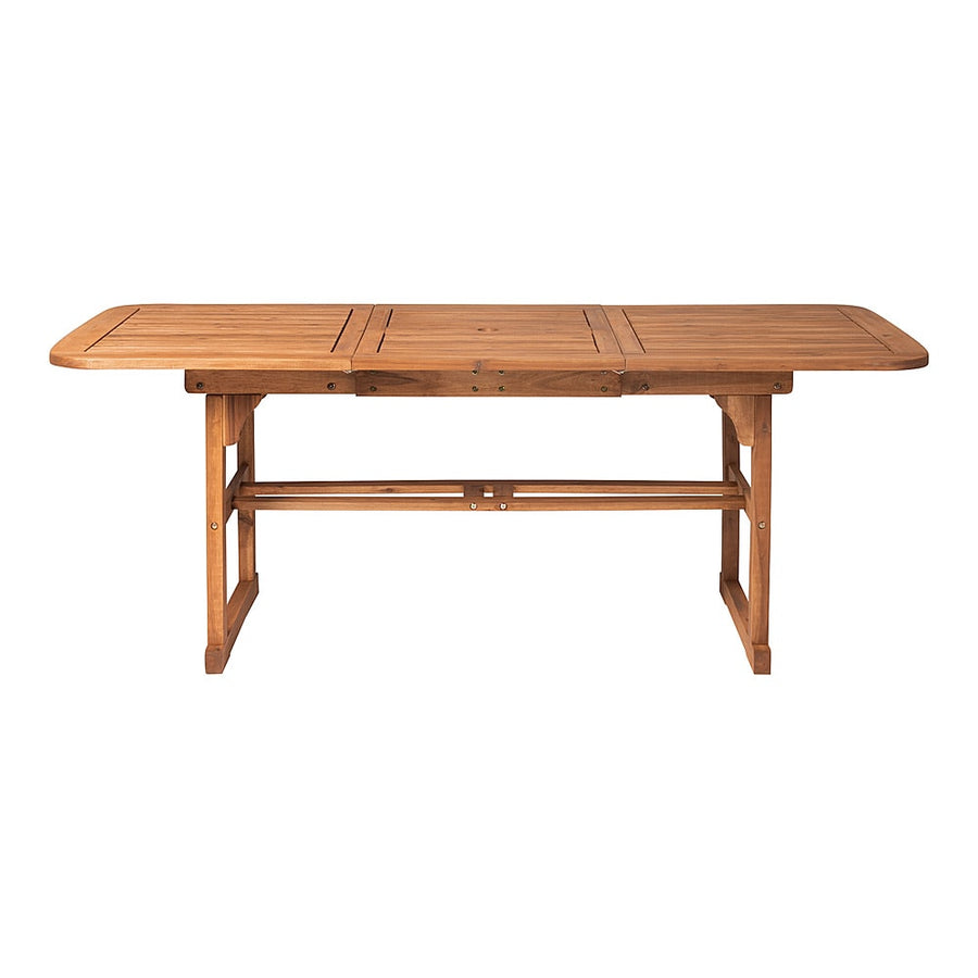 Walker Edison - Cypress Acacia Wood Outdoor Dining Table - Brown_0