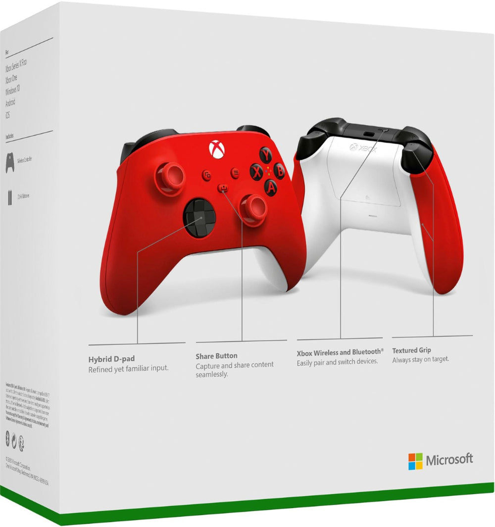Microsoft - Xbox Wireless Controller for Xbox Series X, Xbox Series S, Xbox One, Windows Devices - Pulse Red_1