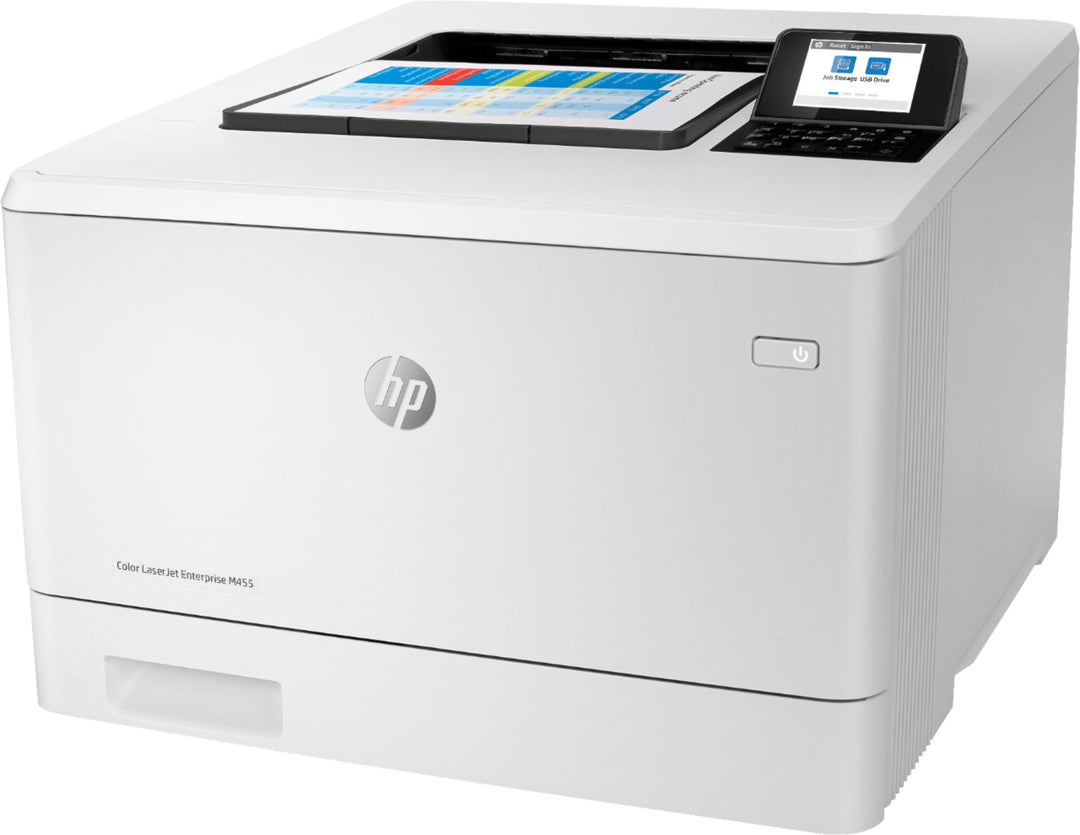 HP - LaserJet Enterprise M455dn Color Laser Printer - White_1