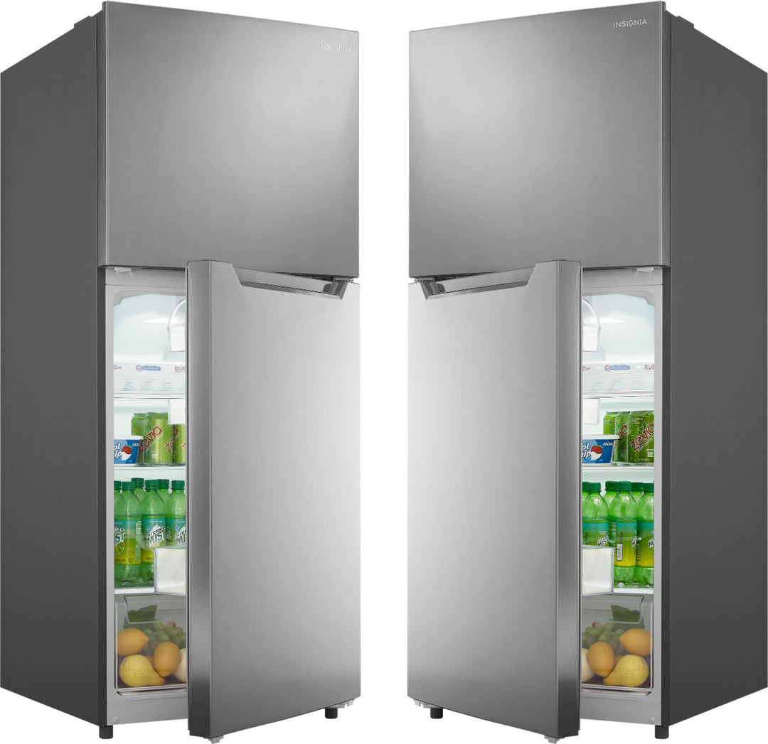 Insignia™ - 10 Cu. Ft. Top-Freezer Refrigerator with Reversible Door - Stainless steel_4