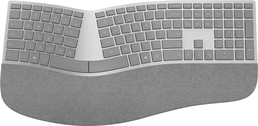 Microsoft - Geek Squad Certified Refurbished Surface Ergonomic Keyboard - Silver_0