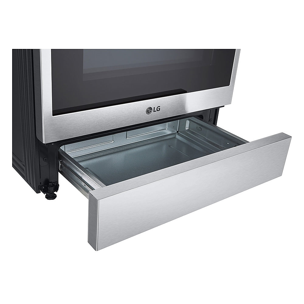 LG - 6.3 Cu. Ft. Slide-In Gas Convection Range with EasyClean, InstaView and ThinQ Technology - Stainless steel_21