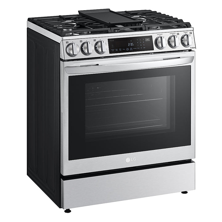 LG - 6.3 Cu. Ft. Slide-In Gas Convection Range with EasyClean, InstaView and ThinQ Technology - Stainless steel_25