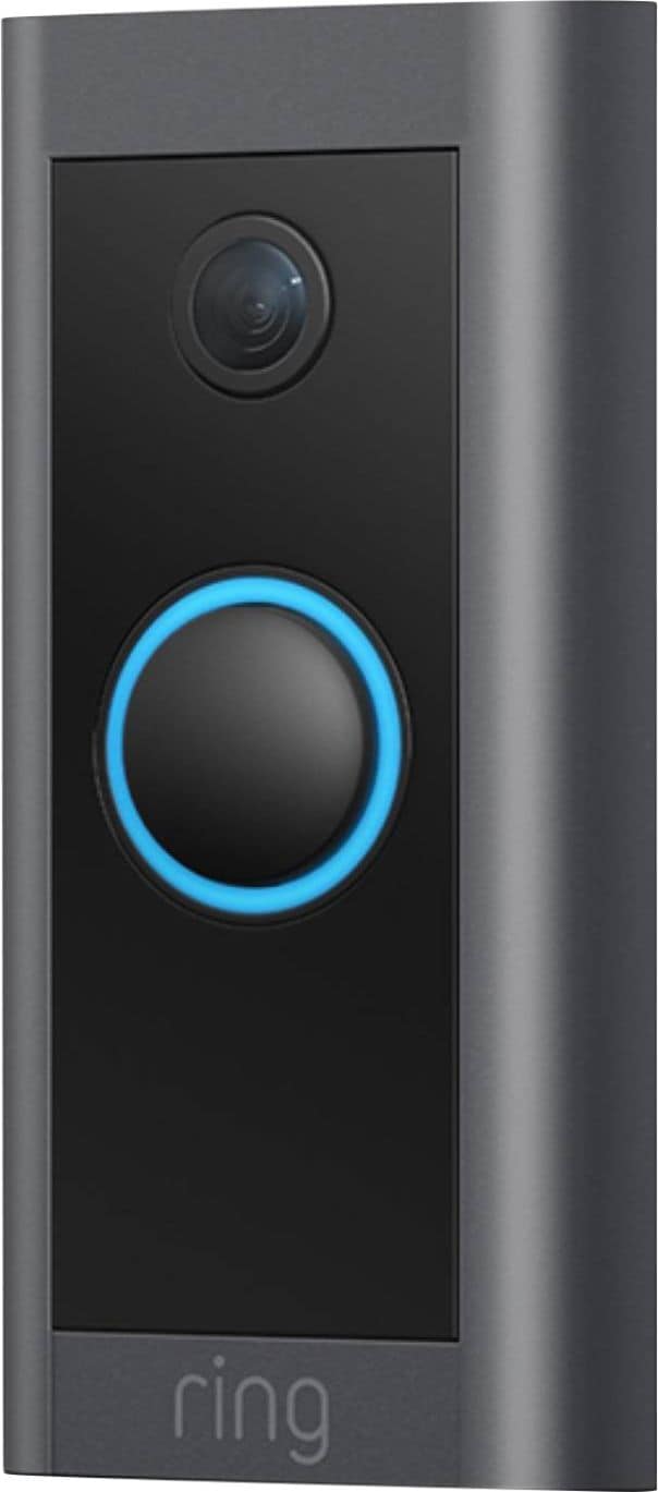 Ring - Wi-Fi Video Doorbell - Wired - Black_1