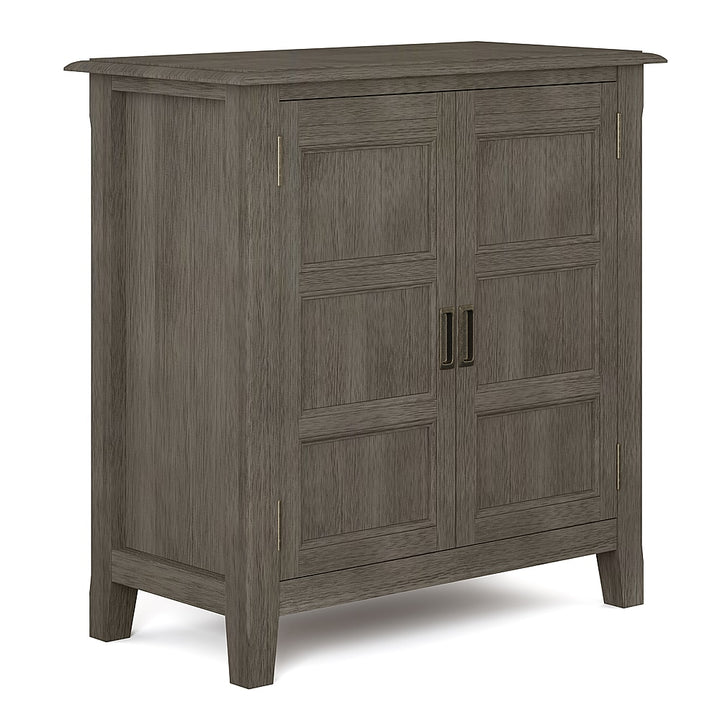 Simpli Home - Burlington SOLID WOOD 30 inch Wide Transitional Low Storage Cabinet in - Farmhouse Grey_1