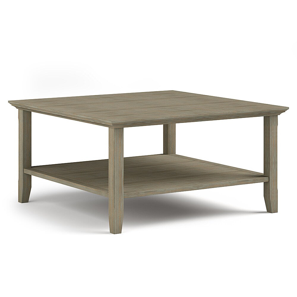 Simpli Home - Acadian Square Coffee Table - Distressed Grey_1
