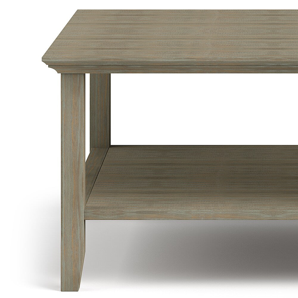 Simpli Home - Acadian Square Coffee Table - Distressed Grey_4