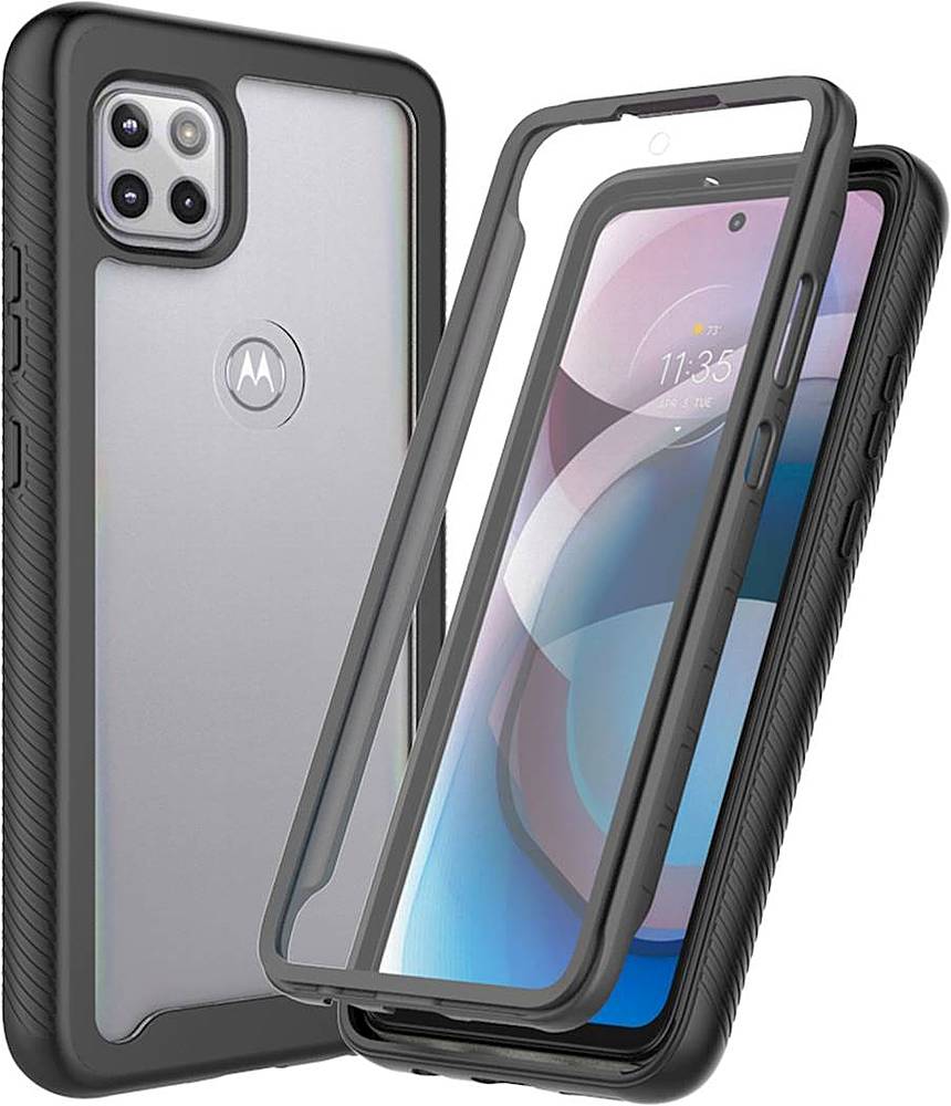 SaharaCase - Grip Series Case for Motorola One 5G Ace (2021) - Black_5