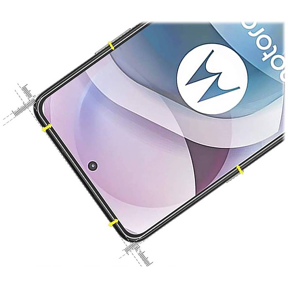 SaharaCase - Ultra Strong+ ZeroDamage HD Glass Screen Protector for Motorola One 5G Ace (2021) - Clear_1