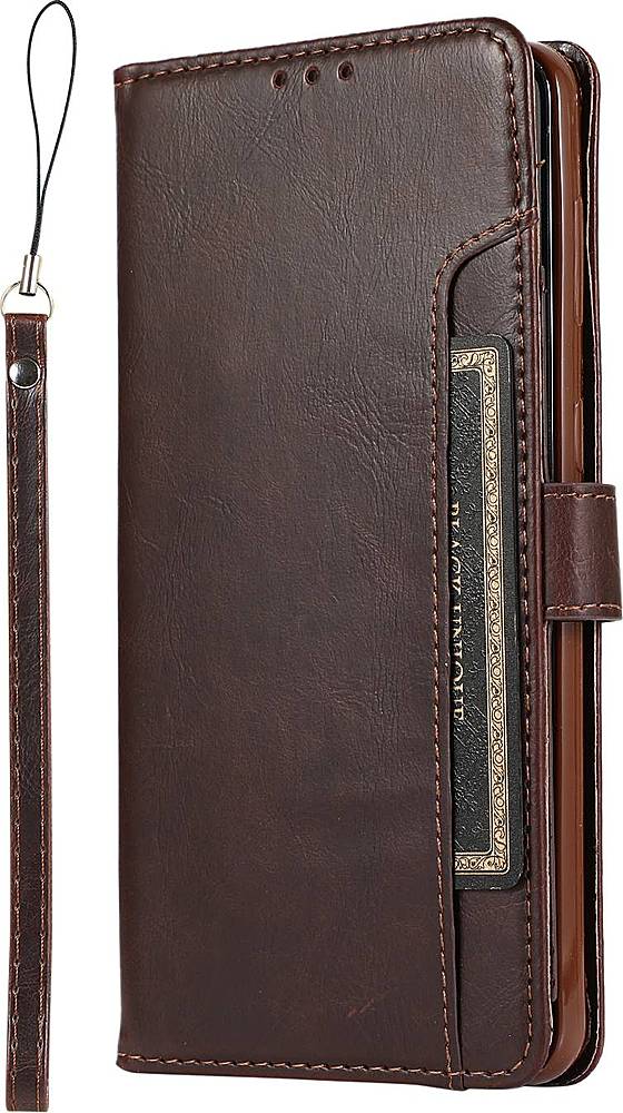 SaharaCase - Folio Wallet Case for Samsung Galaxy S21 Ultra 5G - Brown_0