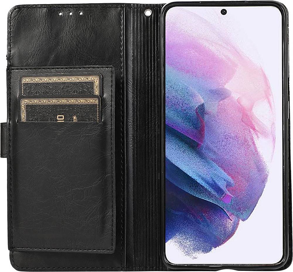 SaharaCase - Folio Wallet Case for Samsung Galaxy S21 Ultra 5G - Black_3